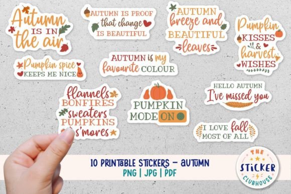 Download Autumn Stickers | Autumn Sticker Bundle - Autumn sticker bundle Collection