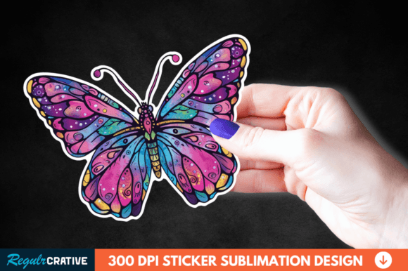 Download Butterfly Sticker Clipart Illustration - Butterfly Collection