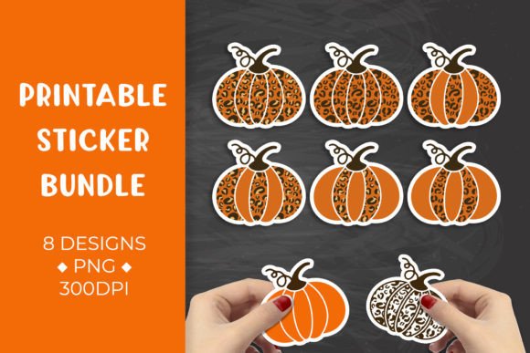 Download Pumpkin Leopard Autumn Sticker Bundle - Autumn sticker bundle Collection