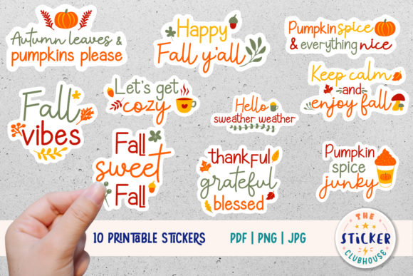 Download Fall Stickers | Autumn Sticker Bundle - Autumn sticker bundle Collection