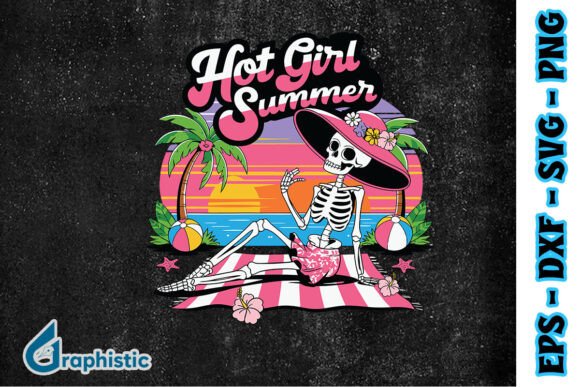 Download Hot Girl Summer Skeleton Funny Beach SVG - Funny beach svg Collection
